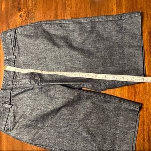 Sz 1 GAP Dressy Denim Bermuda Shorts Dark Wash